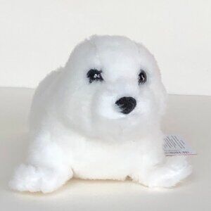 New w/Tag Douglas Plush  White Seal  Sprinkles Stuffed Animal 8.5"